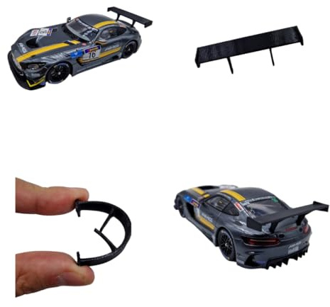 blackslot Flexibler Spoiler – Carrera zubehör für 132 Mercedes AMG GT3, Carrera Bahn Tuning ersatzteil kleinteil für slotcars