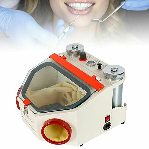 Lightakai Sableuse Dental Lab - 220 V - Pour le polissage dentaire - Double stylo - Avec fenêtre de visualisation