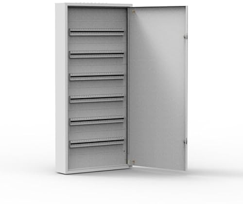 Doktorvolt Verteilerkasten Sicherungskasten Aus Metall Verteilerschrank Aufputz Stromverteiler Baustromverteiler 144 Module 6 Reihen IP30 1574