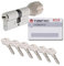ToniTec Zylinderschloss TEC440 by ABUS Schließzylinder gleichschließend als Knaufzylinder Größe 50/45K mit ToniTec Codecard