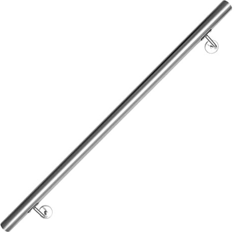 Rutschfestes Handlauf-Set aus Edelstahl für Behinderte und ältere Menschen, 2 m Schienenstützsystem mit Geländer und 100 cm Schiene