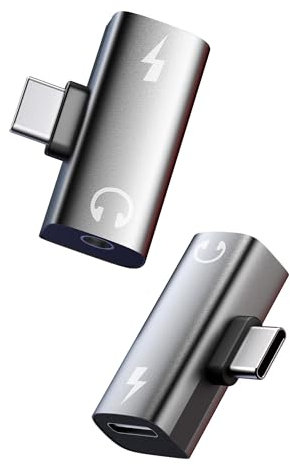 YipuVR Adaptateur C vers 3,5 mm et chargeur 2 en 1, PD 30 W, charge rapide et sûre, conversion audio haute résolution DAC