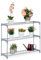 Relaxdays Blumenregal, 3 Ablagen, Blumen- & Pflanzentöpfe, Metall & Kunststoff, HxBxT: 72x91x28 cm, Kräuterregal, grau