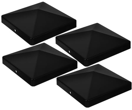 Didiseaon 4 Juegos Cubierta De Columna Plástica Para Cercas De Tapas Para Postes De Cerca Remates Decorativos Para Postes De Para Jardín y Patio