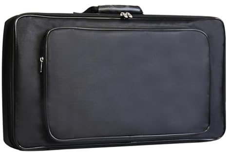 ZYWUOY Borsa per pedaliera per chitarra, grande custodia in tessuto Oxford con cerniera per pedali e accessori, custodia per chitarristi e tastieristi