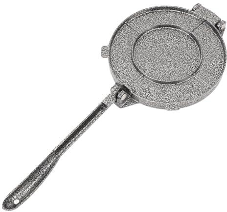 7, 9 × 6, 3 Zoll Tortilla-Presse, Mehlteig-Tortilla-Taco-Rundkuchenpresse, Empanada-Quesadilla-Maker aus Aluminiumlegierung für die Verwendung in der Küche zu Hause beim Frühstück