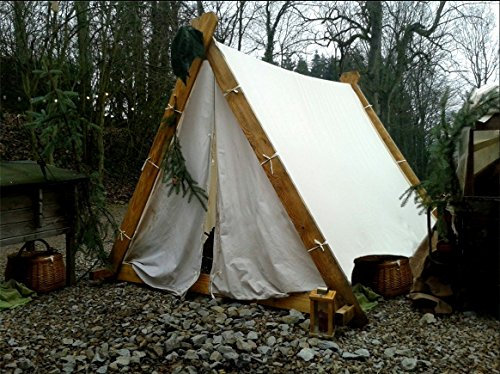 Wikingerzelt Reenactment Keilzelt Mittelalter Wikinger Zelt LARP Viking Tent