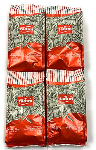 Tadim Salted Sunflower Seeds 12 oz Pack of 4 From Germany