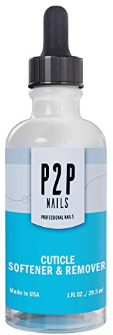 P2P Nails Cuticle Softener & Remover - Professional Pedicure & Manicure Nail Cuticle Repair Care Treatment - Instantly Removes Dead Skin
