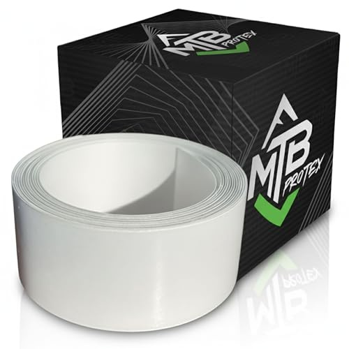 MTB Protex 25mm Bike Frame Protection Tape – Helicopter Tape Self Adhesive - Clear Gloss – Protect Your Bike from Scratches, Scrapes and Chips (25mm x 1M)