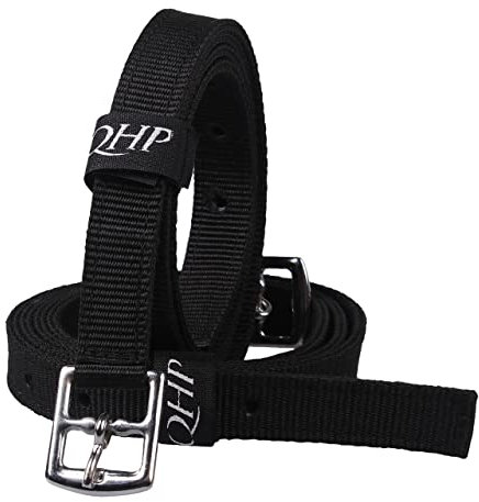 QHP Steigbügelriemen Nylon (135 cm, schwarz)