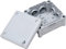 Kopp 351101049 Boîte de jonction en saillie pour pièces humides 102 x 102 x 55 mm IP66 Boîte de jonction avec 7 entrées de câble M25 Gris