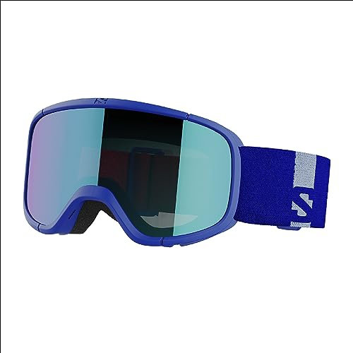 Salomon Lumi Kinder-Brille Ski Snowboarden, Kinderfreundliche Passform und Komfort, Reduzierung von Augenermüdung und Blendung sowie Haltbarkeit, Blau, Einheitsgröße