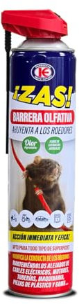 Peyca Zas Barrera olfativa Spray 600ml - Impex. Ahuyenta a los roedores. A Base de sustancias Naturales. Olor Agradable. Acción inmediata y eficaz. Apto para Todo Tipo de Superficies.