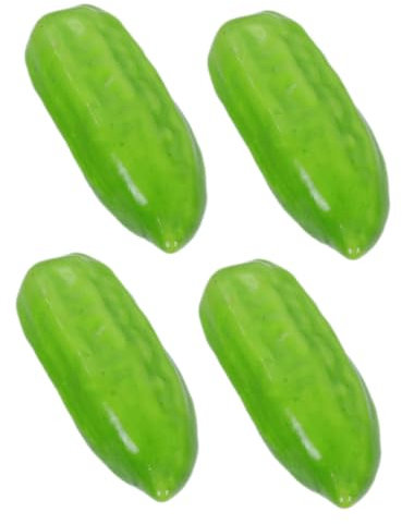 WOFASHPURET 4pièces Modèles De Bitter Gourd Mousse Décorations Simulées De Légumes Artificiels pour Photographiques Et Décorations Intérieures