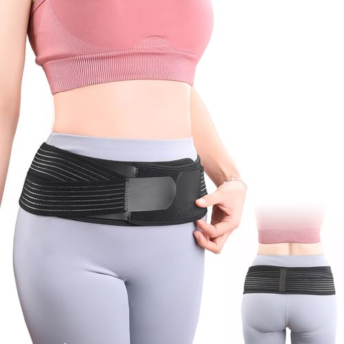 Cinturón de ciática, cinturón pélvico cómodo, cinturón lumbar ajustable, dolor de espalda para hombre y mujer, postura saludable, solución eficaz a largo plazo, para el dolor de cadera, espalda y