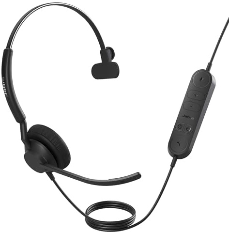 Jabra Engage 40 telefon på örat headset trådbundet mono svart mikrofon brusreducering, brusreducering