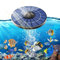 Pompe à Oxygène Solaire, Aérateur de Bassin Solaire, Pompe à Oxygène D'aquarium Solaire avec Pierre à Bulles et Tuyau D'oxygène, Aérateur Solaire pour Aquarium, pour Circulation D'eau de Jardin