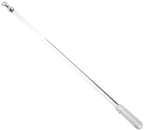 Beavorty Bacchette per Tende in Acrilico e Ferro, Asta per Tendaggi Resistente per Ufficio e Casa, Bastone per Spostare Le Tende Che Previene Strappi e Danni