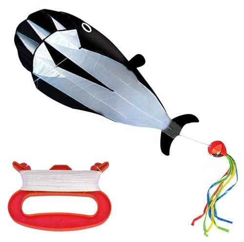 Darryy 5.5m Aquilone Polpo Bambini Grande Arcobaleno, Aquilone Professionale Adulti con Coda Lunga, Inclusa una Linea di 100 m