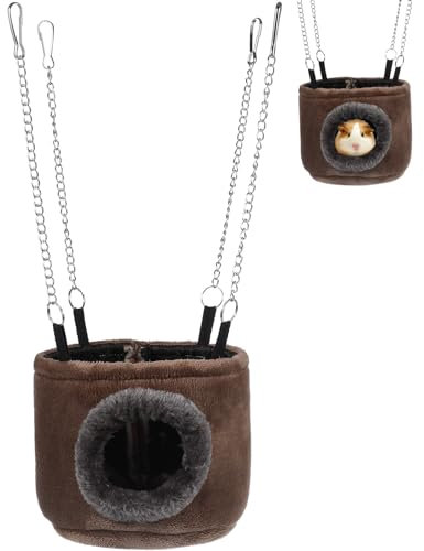WINOMO Haustier-Hängematte Hamster zum Aufhängen, Kuschelhütte für Eichhörnchen, Chinchilla, Meerschweinchen, Ratten, Mäuse, klein