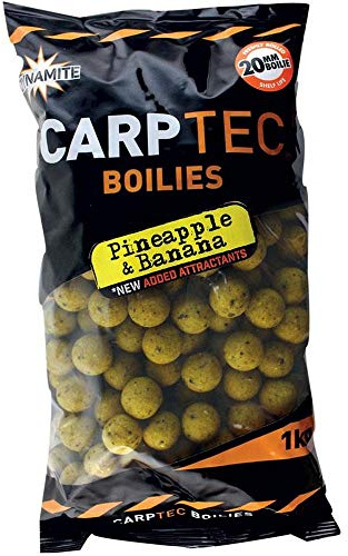Dynamite Baits CarpTec S/L 20mm 1 Kg Boilies Karpfen Köder (Pineapple & Banana)