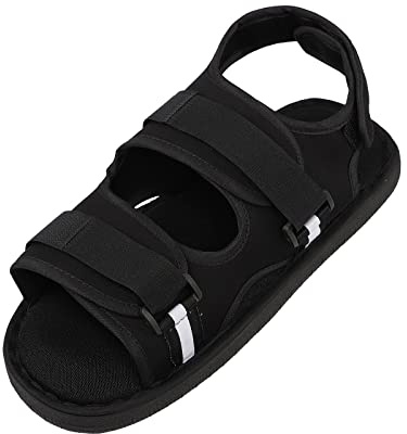 YJZQ Chaussure de plâtre 1pcs Enfant Chausson pour Pied Fracture Chausson Fille garçon Ajustable Soulier de Pied à plâtre Gauche/Droite Noir 22/26.5/29cm