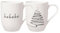 Villeroy & Boch – Statement Xmas Ensemble Sapin, Ensemble Cadeau 2 Pcs, Tasse En Porcelaine Blanche, Capacité 280 Ml