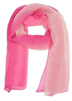 QUEEN HELENA Foulard Fantasia Sciarpa Velata Leggera Sottile Casual Morbida Donna (Rosa)