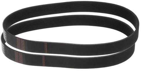 sourcing map 2pcs 230J10 PJ V-Ribbed Belt 10 Ribs 23 Length x 0.92 Width x 0.14 Height, EPDM Poly V Belt, Multi Wedge Micro V Serpentine Belt