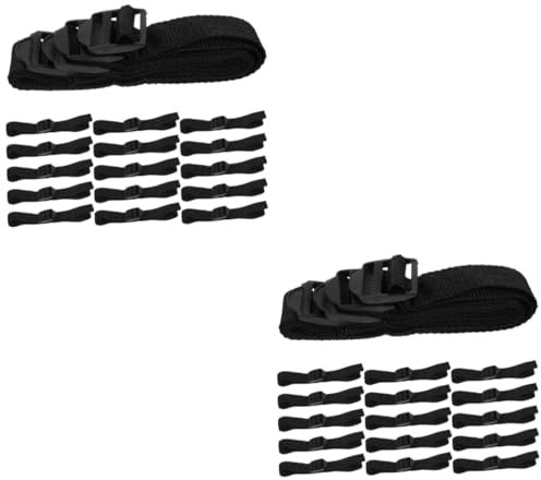 BESPORTBLE 2 Sätze Gartenbodenbelüfter-Schuhe Riemen Sicherer Verriegelungsmechanismus Für Einfache Montage Zur Gartenpflege 16 Stück * 2