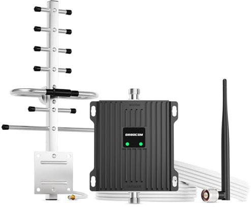 ORBOCOM Amplificador de señal Celular Compatible con Bandas de frecuencia 1 y 8 para amplificadores de señal Celular 4G/3G LTE | Amplificación Alta en Antenas Yagi al Aire Libre