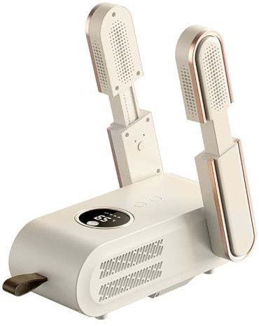 Schuhtrockner Elektrisch, Schuhe Stiefeltrockner, Tragbarer Schuhtrockner mit 360°-Wärmegebläse und 3 Modi Timer, Faltbares Hängedesign Geeignet, für Handschuhe Hüte Socken Skistiefel