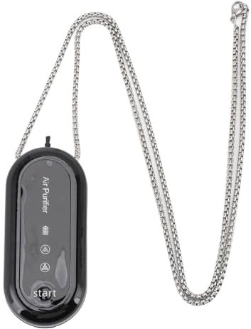 Portable Air Purifier, Wearable Personal Ionizer for Cleaner Air Necklace, Compact & Rechargeable, Ideal for Travel, Office, and Outdoor Use, 120 Million Ions