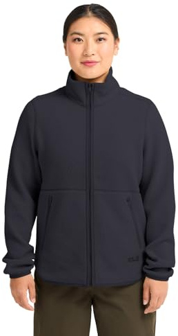 Jack Wolfskin Frauen Lite Curl FZ, Midlayer Damen Jacke, hochflorige Fleecejacke für Damen mit 2-Wege-Reißverschluss und Hüfttaschen, Übergangsjacke Damen