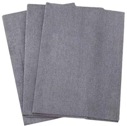 Generic Chiffon d'essuyage pour Miroir, Chiffon Anti-Taches Réutilisable de Nettoyage pour Verre en Microfibre Universel, épaissi pour Miroirs (3PCS 40 * 50cm)