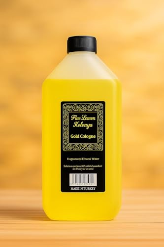 Gold Lemon Cologne 5L – 80° Eau de Cologne, Refreshing Citrus Fragrance, Professional Size for Hairdressers, Salons and Barbers