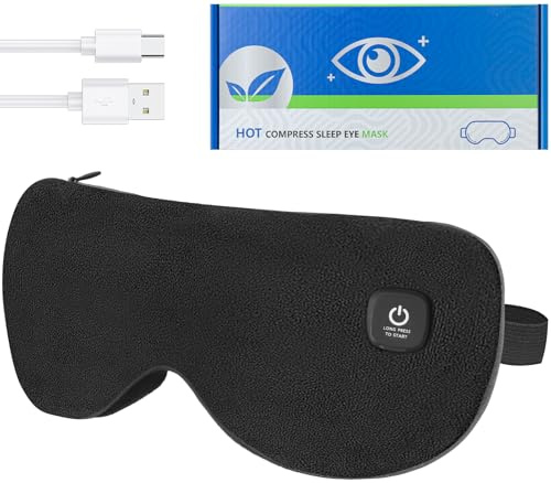 Occhiali termici per occhi, massaggiatore per gli occhi, maschera per dormire sul fianco, comoda ed ergonomica, per uomini e donne