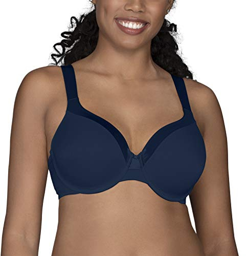 Vanity Fair womens Illumination Full Figure Zoned-in Support (36c-44d) Molded Bra, Underwire - Navy, 38C US