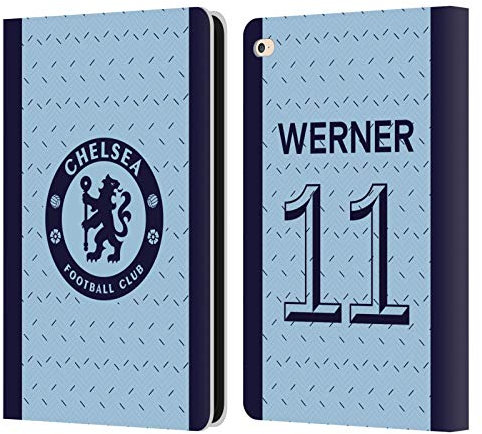 Head Case Designs Offiziell Zugelassen Chelsea Football Club Timo Werner 2020/21 Spieler Away Kit Gruppe 1 Leder Brieftaschen Handyhülle Hülle Huelle kompatibel mit Apple iPad Air 2 (2014)