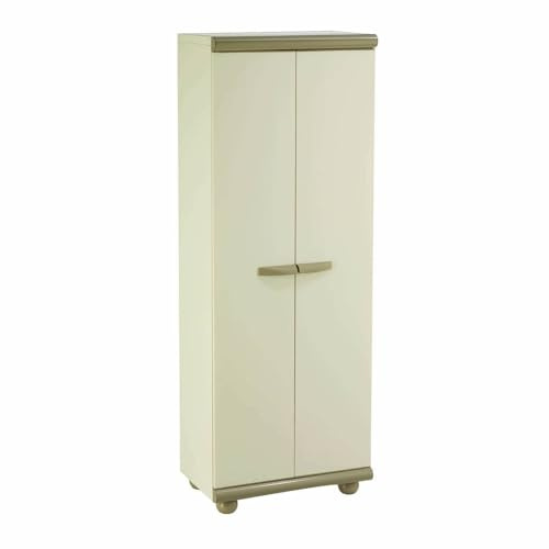 Gardiun - Armario para Escoba de jardín (Resina, 62,5 x 39 x 175 cm), Color Beige