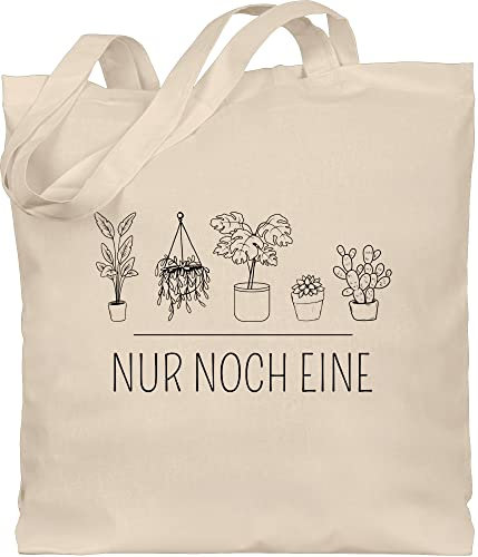 Baumwolltasche - Sprüche Statement - Nur noch eine Pflanze - Gärtner Geschenk Gärtnerin Pflanzenliebhaber Garten Gartenliebhaber - Unisize - Naturweiß - stoffbeutel plant lover mit aufschrift
