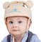 IULONEE Baby Helm Kleinkind Schutzhut Kleinkind Kopfschutz Baumwolle Hut Kleinkind Verstellbarer Schutzhelm Beige