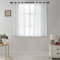 CUCRAF Transparente Gardinen mit ösen Vorhänge Wohnzimmer & Schlafzimmer, H145 x B140cm 2er Set Transluzente Vorhänge Off White, Unifarbene Pflegeleichte und Knitterfreie Vorhänge in Leinenoptik
