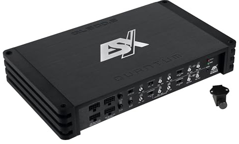 ESX QL800.8-kanals klass D billjudförstärkare med basfjärrkontroll | 8 x 80/125 W RMS @ 4/2 Ω | Start/Stopp Ready