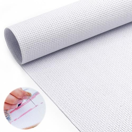 YDHfdc Toile Aïda 11 CT Tissu pour Broderie - 1,5 x 1 m - Point de Croix
