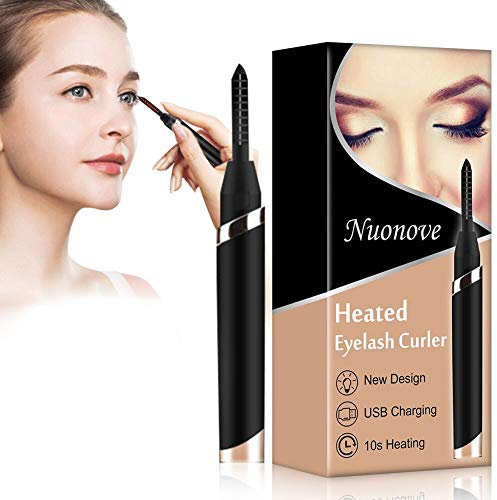 Heated Eyelash Curler, Electric Heated Eyelash Curler, Portable Eyelash Curler, Professional USB Rechargeable Eyelash Curler, Long Lasting Curl