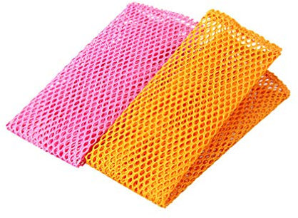 Angoily 2 Unids Innovadores Trapos para Platos de Malla para Lavar Platos Paños de Red Estropajo Paño de Cocina de Secado Rápido Esponjas para Lavar La Olla Olla Plato de Baño Piso