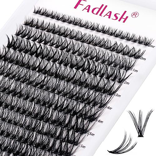 Extensiones Pestañas Individuales Cluster 40D 0.07 D Curl 8-16mm Mixed Racimo Ruso DIY