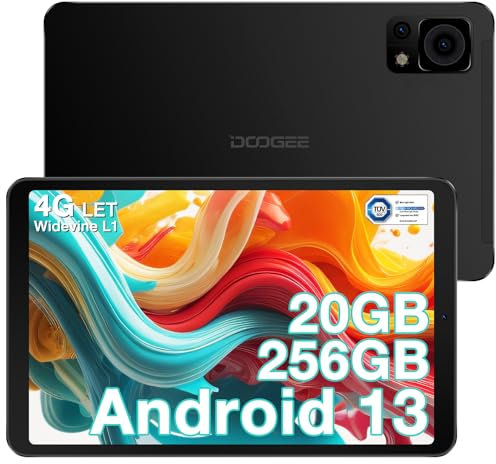 DOOGEE T20 Mini Pro Tablet Android 13, 8 Pulgadas 20(8+12) GB RAM + 256GB ROM/1TB, 2,3K PC, 5060mAh Batería, Dobles 4G+WiFi + Bluetooth, 13MP+5MP Cámara/Octa-Core